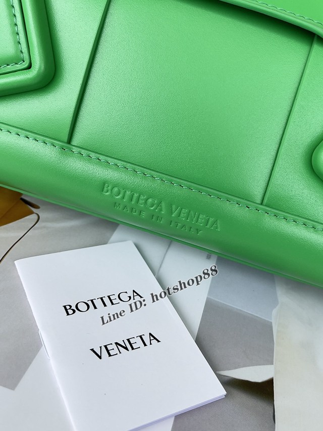 BV專櫃新款寬大手工編織女包 葆蝶家Bottega Veneta Arco33編織鸚鵡綠小牛皮手提包 bbv1388